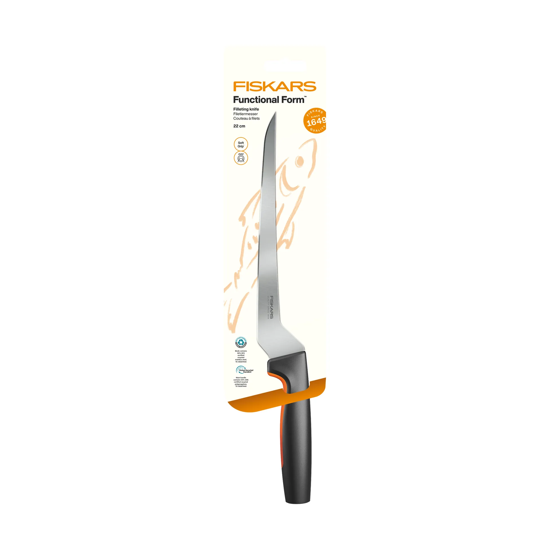 Functional Form filleting knife, Stainless steel Fiskars
