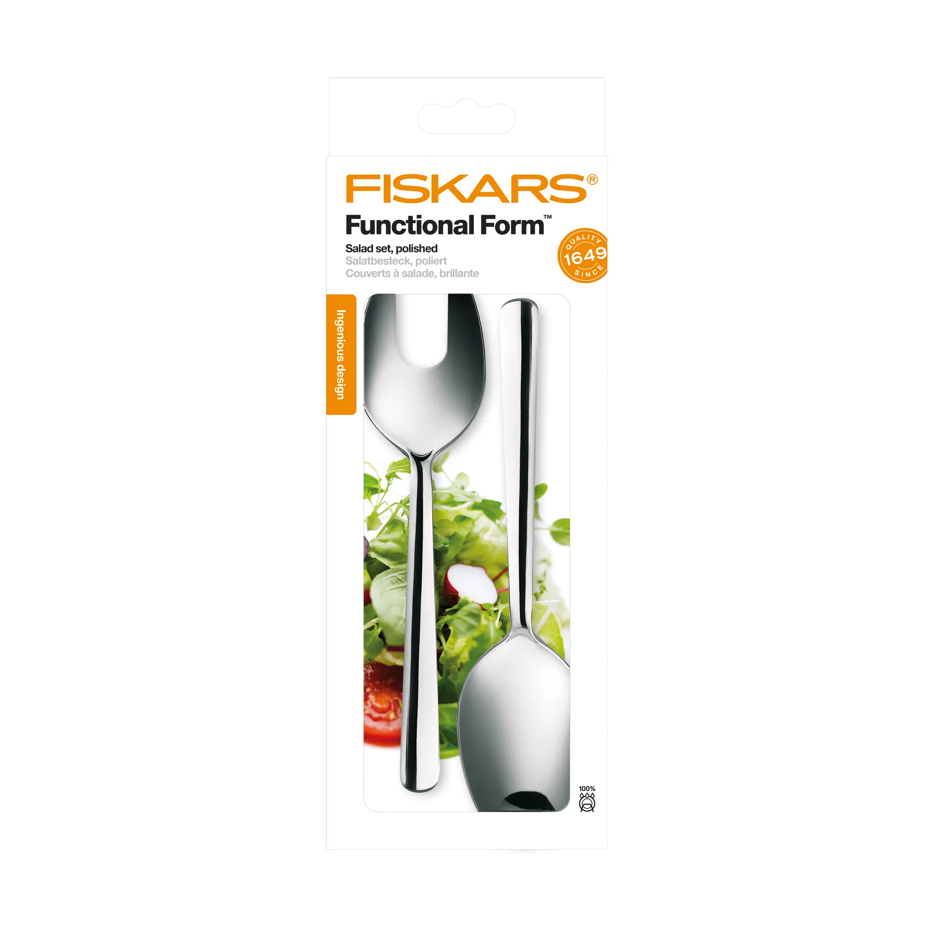 Functional Form salad servers 2 pieces, Blank Fiskars