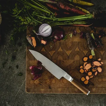 Norden chef's knife + vegetable knife set, 2 pieces - Stainless steel-birch - Fiskars