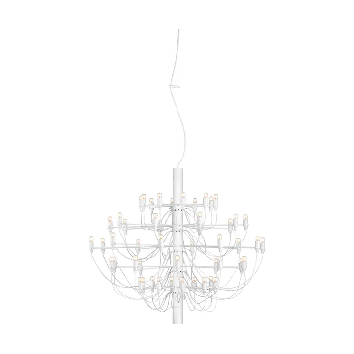 2097 Sarfatti chandelier - Matte White 50 Lamps - Flos