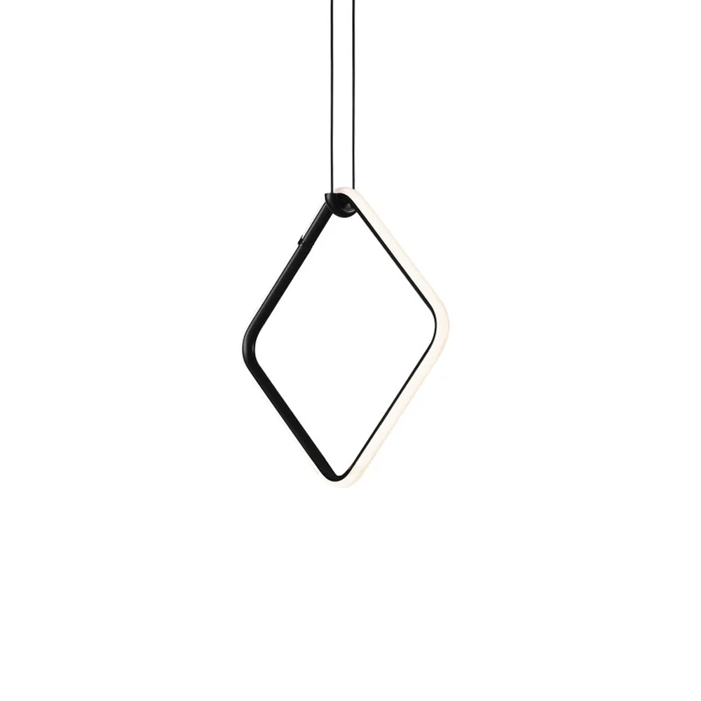 Arrangements Square pendant, Black, small Flos