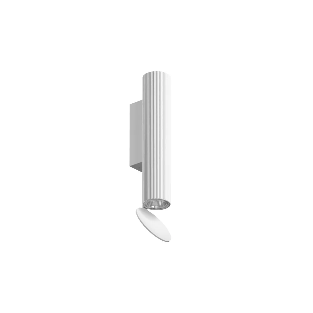 Flauta Riga wall lamp, White Flos