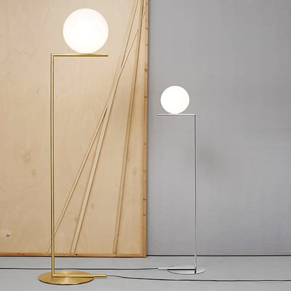 IC Lights F2 floor lamp, Chrome-opal Flos