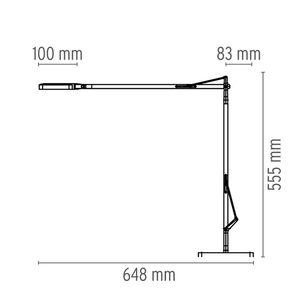 Kelvin T LED table lamp, Glossy White Flos