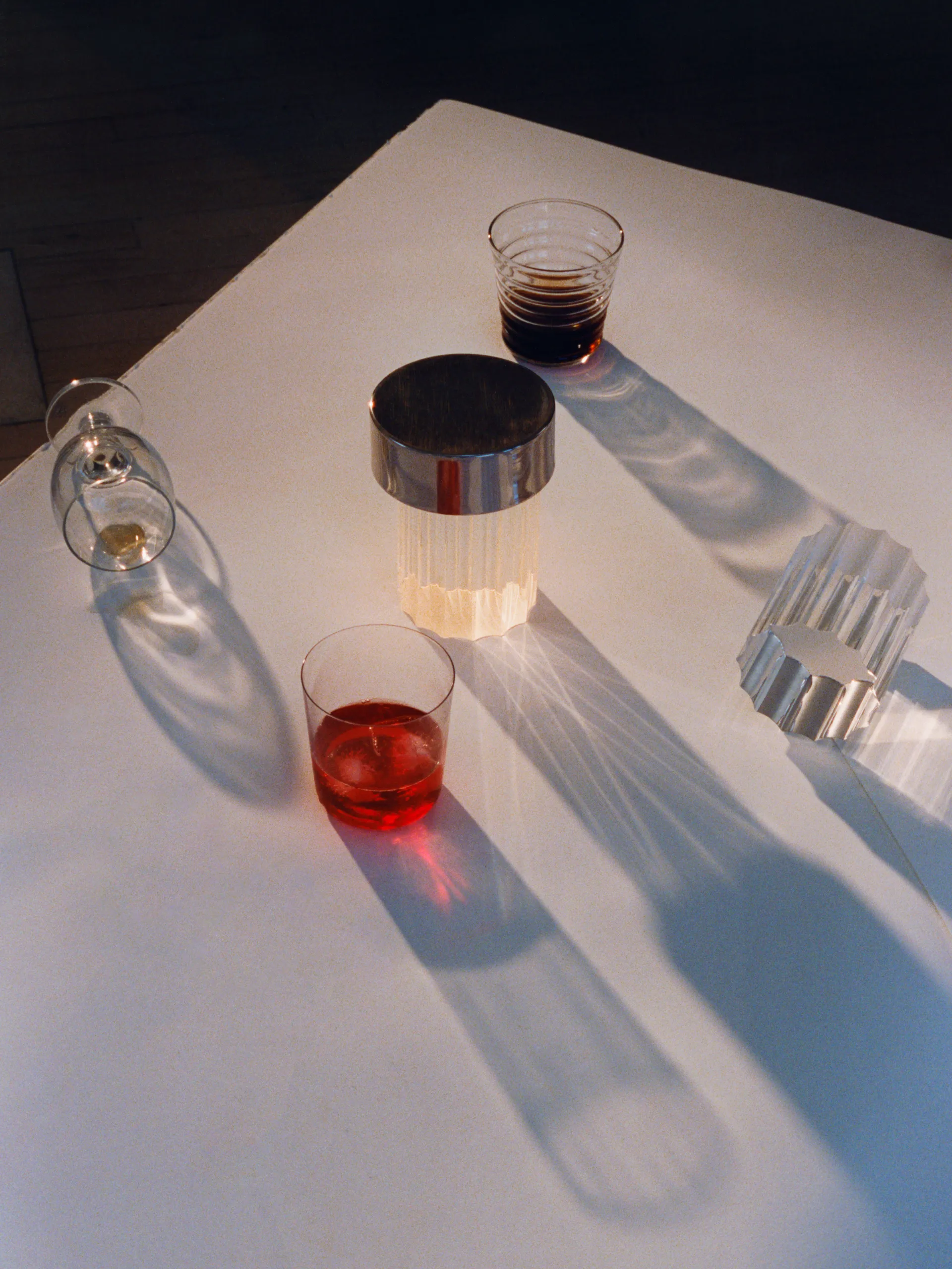 Last Order Fluted IP55 table lamp, Stainless steel Flos