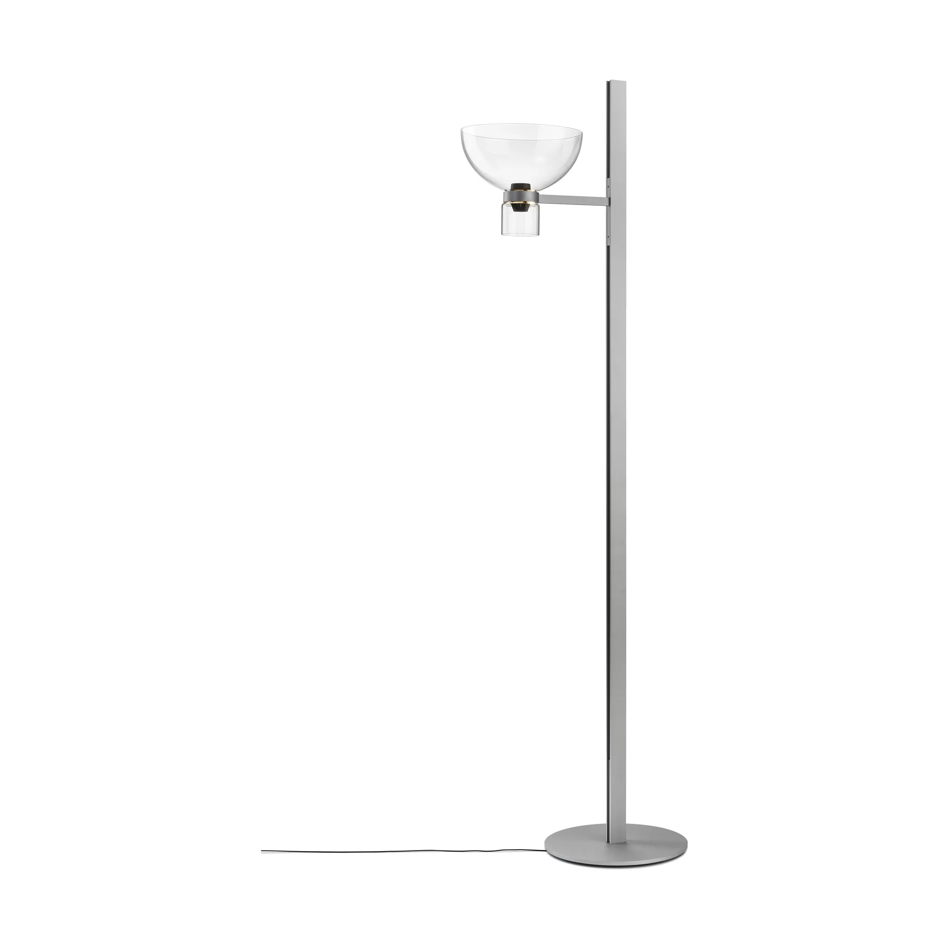 Nocturne F1 bowl floor lamp - silver Flos