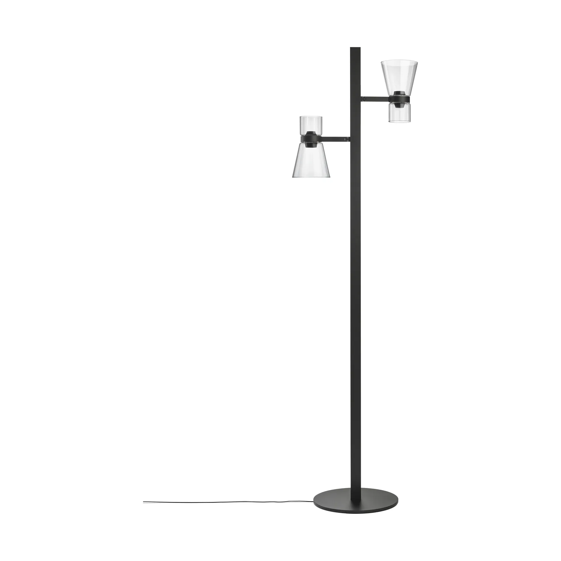 Nocturne F2 cone floor lamp - Black Flos