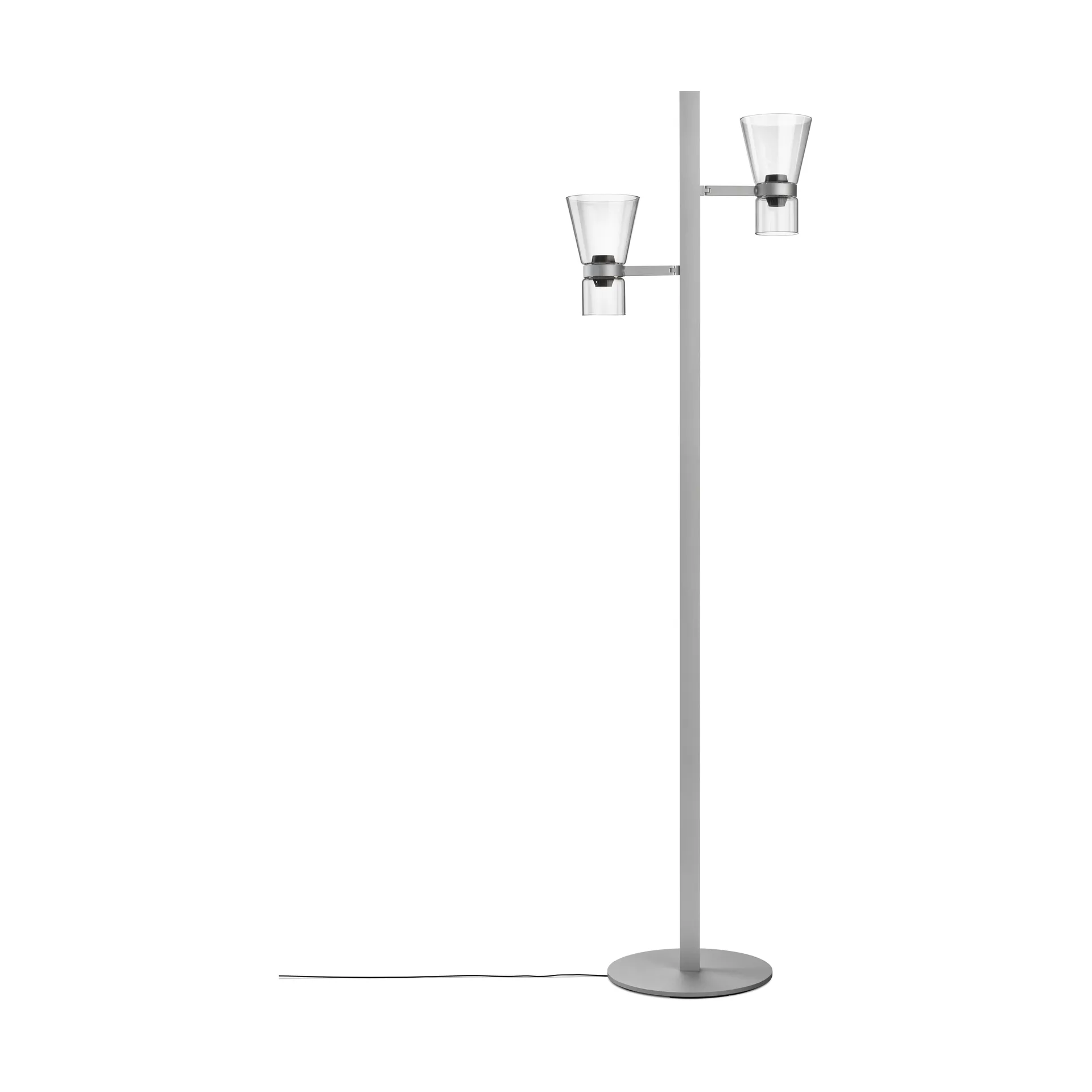 Nocturne F2 cone floor lamp - Silver Flos