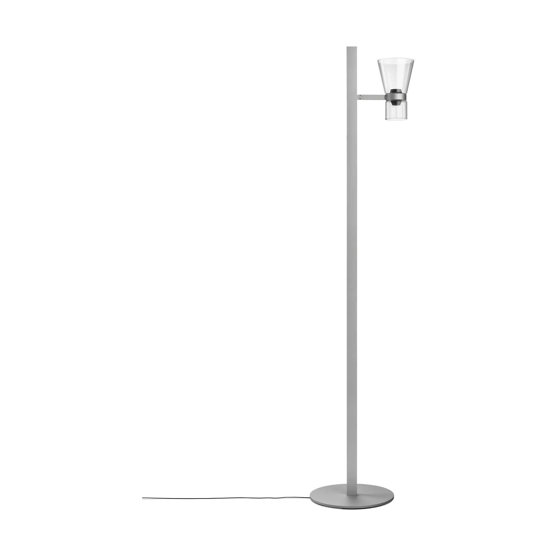 Nocturne FI cone floor lamp - Silver Flos
