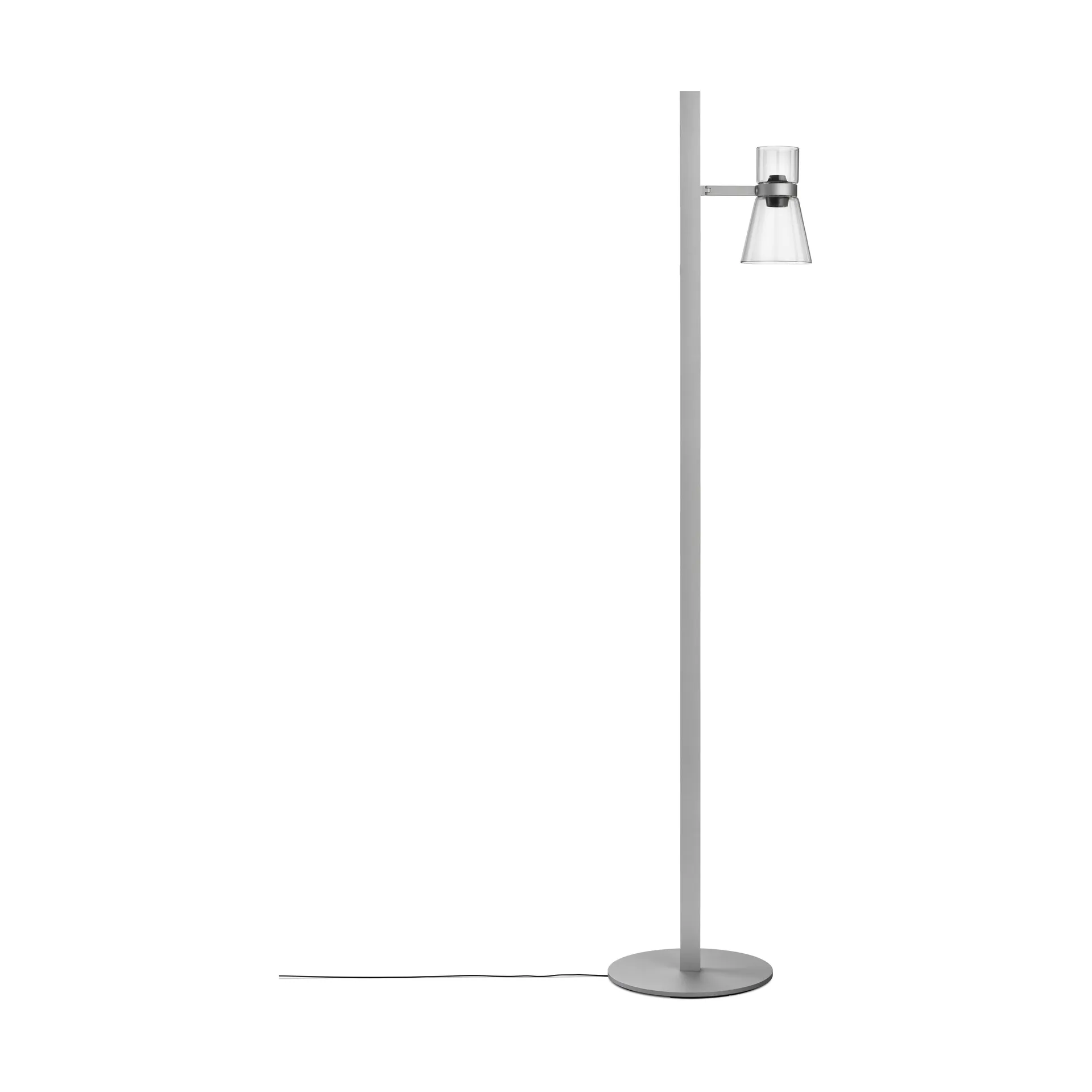 Nocturne FI cone floor lamp - Silver Flos