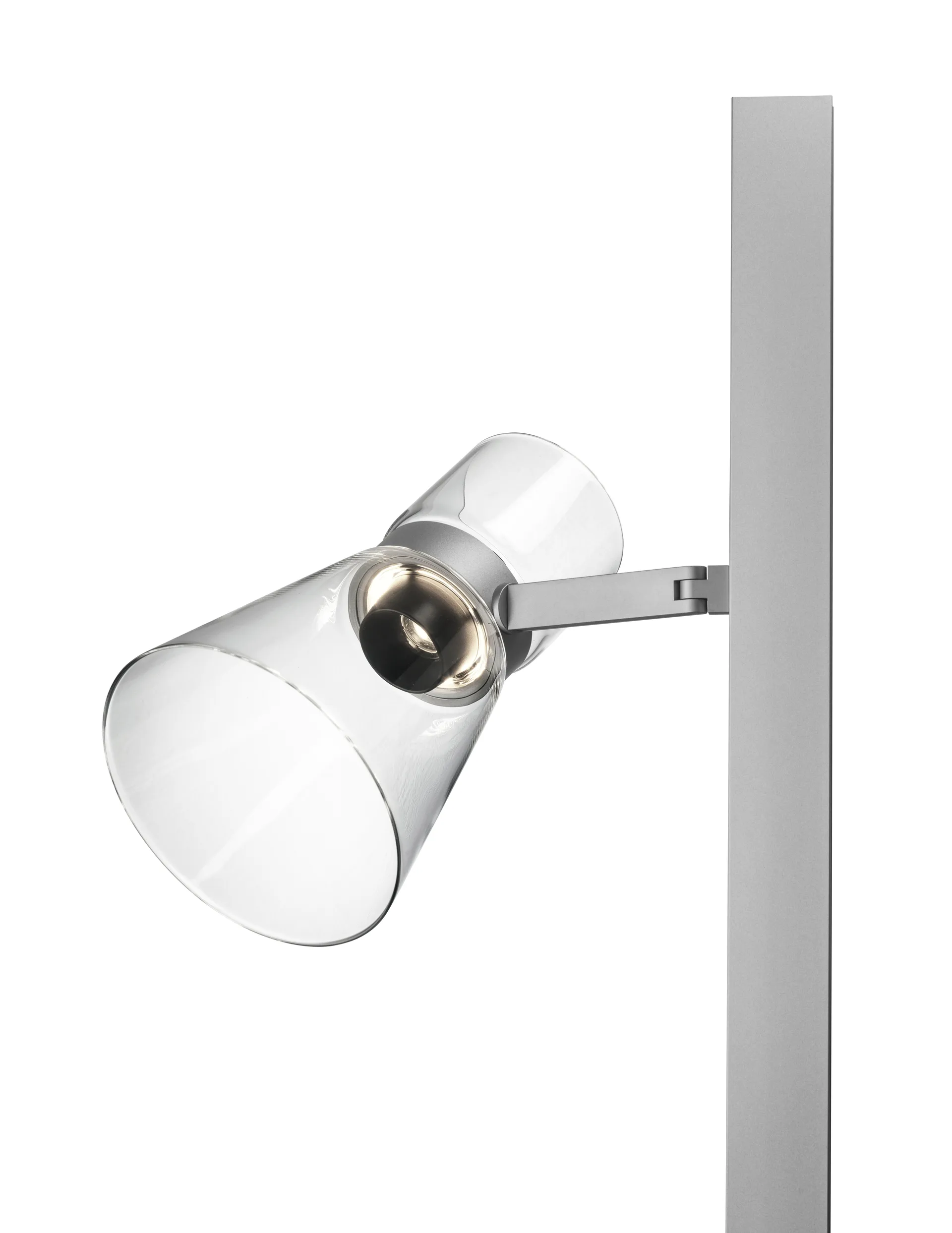Nocturne FI cone floor lamp - Silver Flos