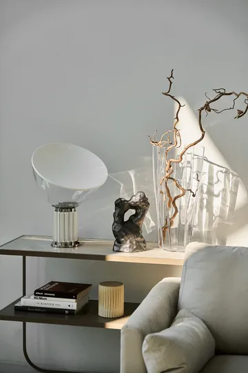 Taccia Small table lamp LED 48.5 cm - Silver-glass dome - Flos