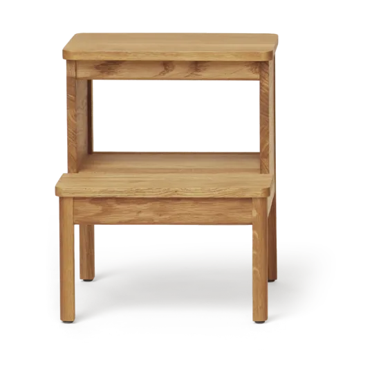A line round step stool, Oak, Ø38x47.5 cm Form & Refine