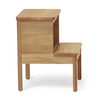 A line round step stool - Oak, Ø38x47.5 cm - Form & Refine