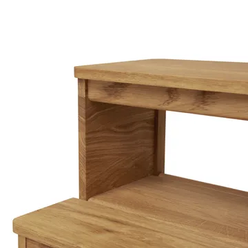 A line round step stool - Oak, Ø38x47.5 cm - Form & Refine