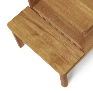 A line round step stool - Oak, Ø38x47.5 cm - Form & Refine