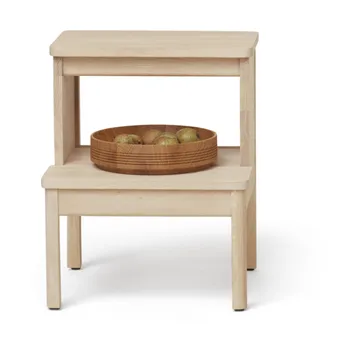 A line round step stool - White oak, Ø38x47.5 cm - Form & Refine