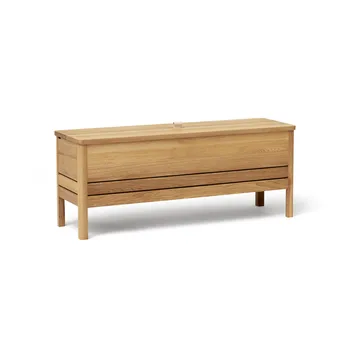 A Line storage bench 111 cm - Oak - Form & Refine