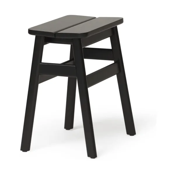 Angle Standard round stool 45 cm, Black, Ø32x46 cm Form & Refine