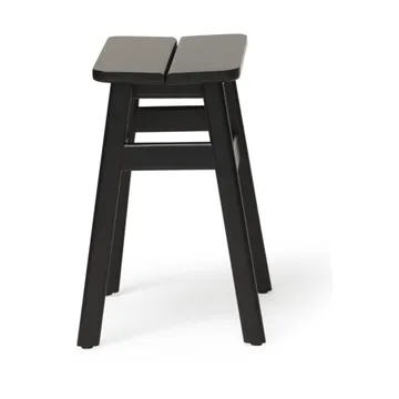Angle Standard round stool 45 cm - Black, Ø32x46 cm - Form & Refine