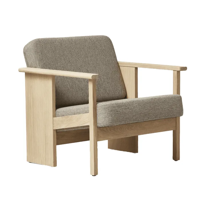 Block lounge chair - White oak-Hallingdal 65-0227 - Form & Refine