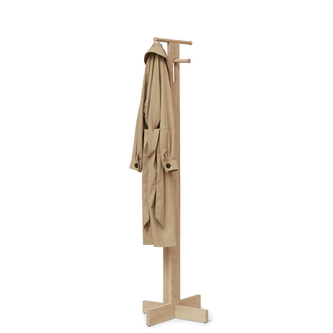 Foyer coat rack 173.3 cm, White oak Form & Refine