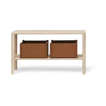 Leaf shelf 2 shelves 57x100 cm - White oak - Form & Refine