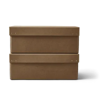 Ordinary storage box 2-pack - Brown - Form & Refine