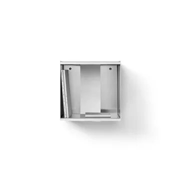 Taper Cube Box wall shelf - Stainless steel, 34x35 cm - Form & Refine