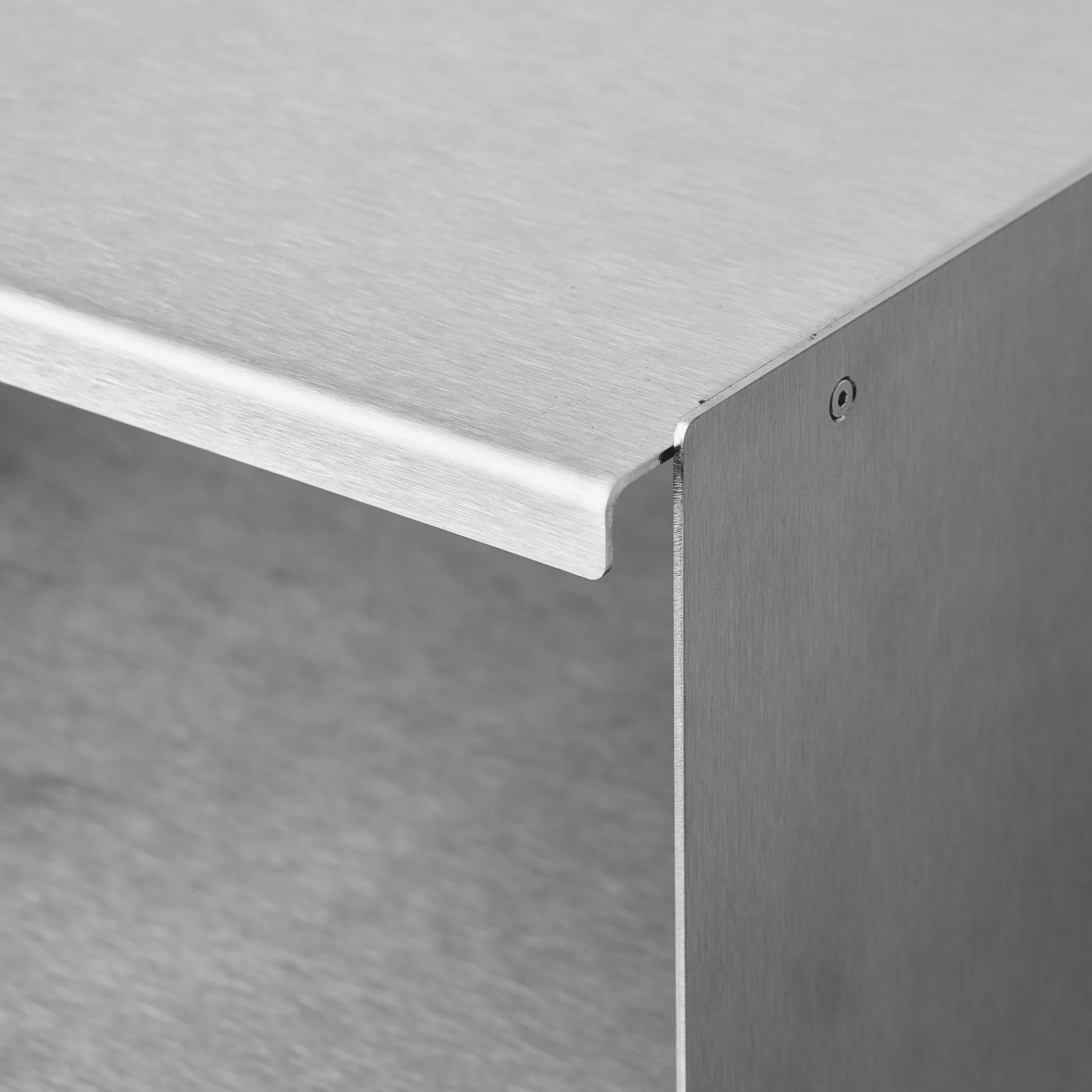 Taper Cube Box wall shelf, Stainless steel, 34x35 cm Form & Refine