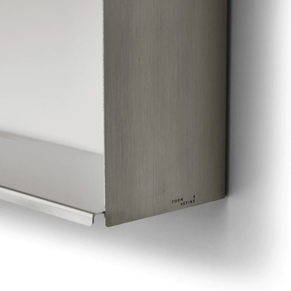 Taper storage shelf 70x25 cm, Stainless steel Form & Refine