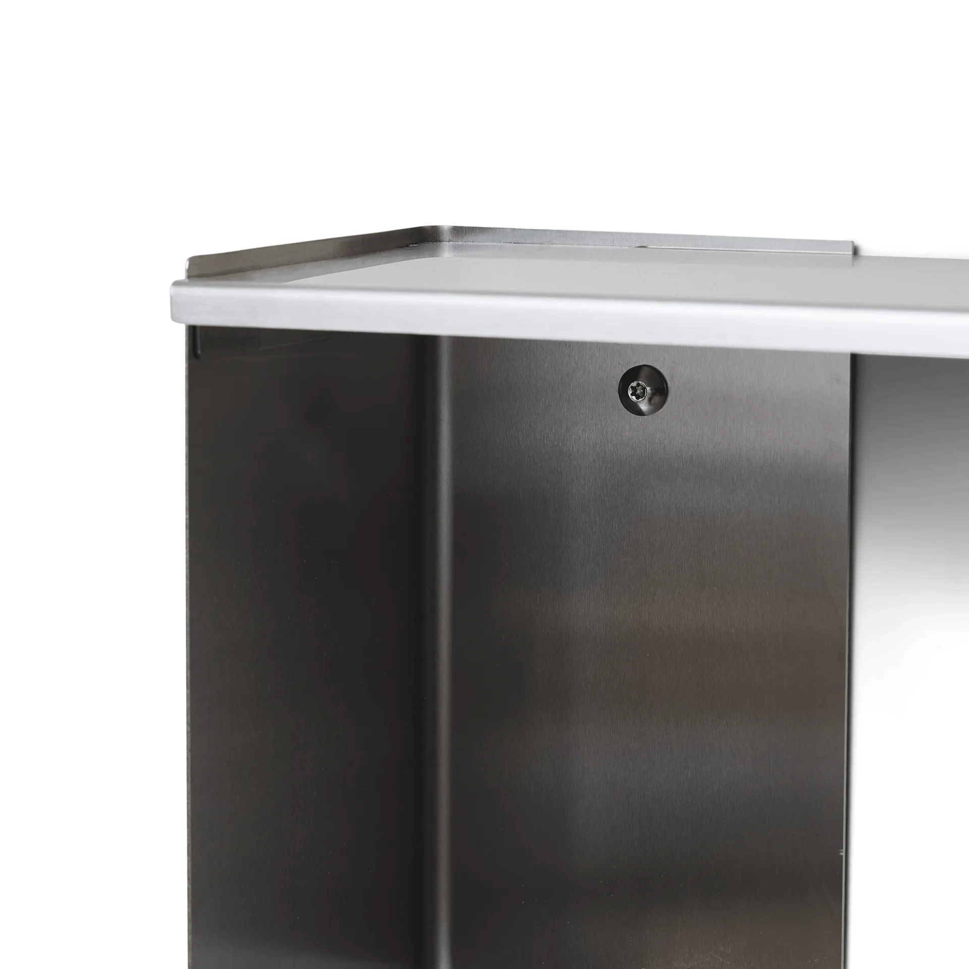 Taper wall shelf, Stainless steel, 50x98 cm Form & Refine