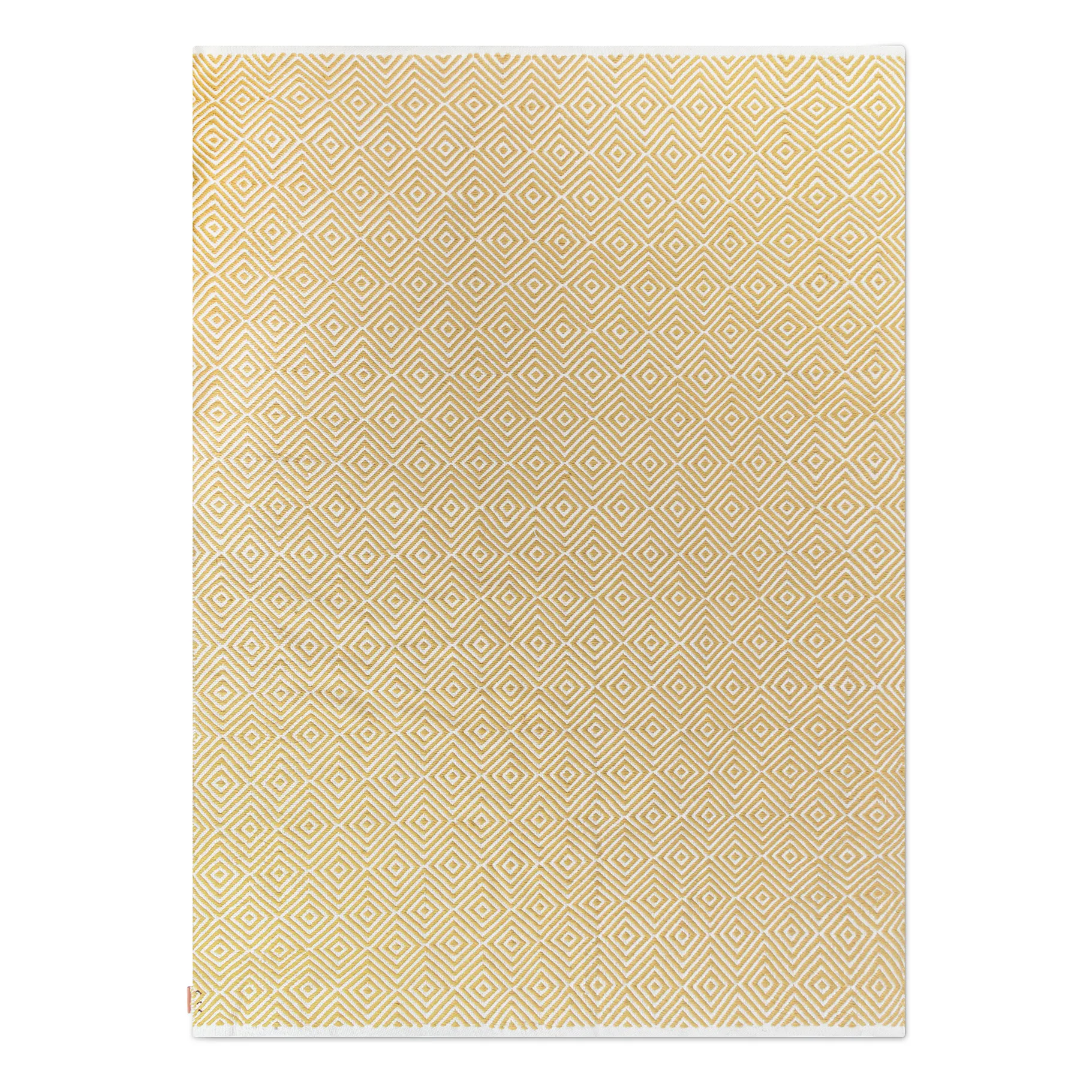 Diamond rug 170x230 cm, Yellow Formgatan