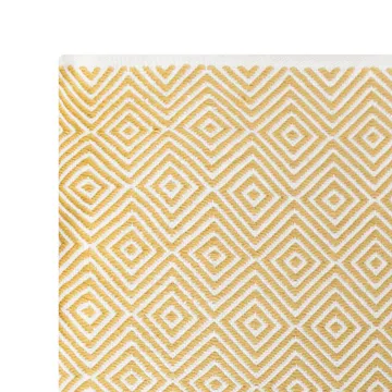 Diamond rug 200x300 cm - Yellow - Formgatan