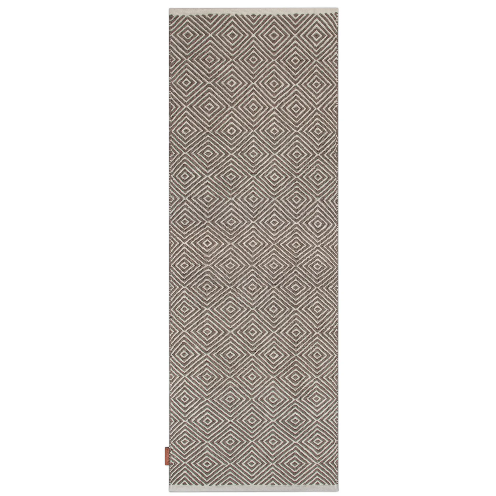 Diamond rug 70x200 cm, Grey Formgatan
