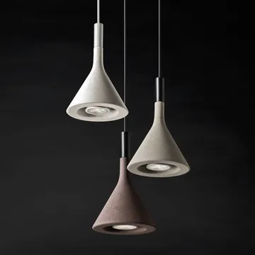 Aplomb mini pendant - Grey, grigio concrete - Foscarini