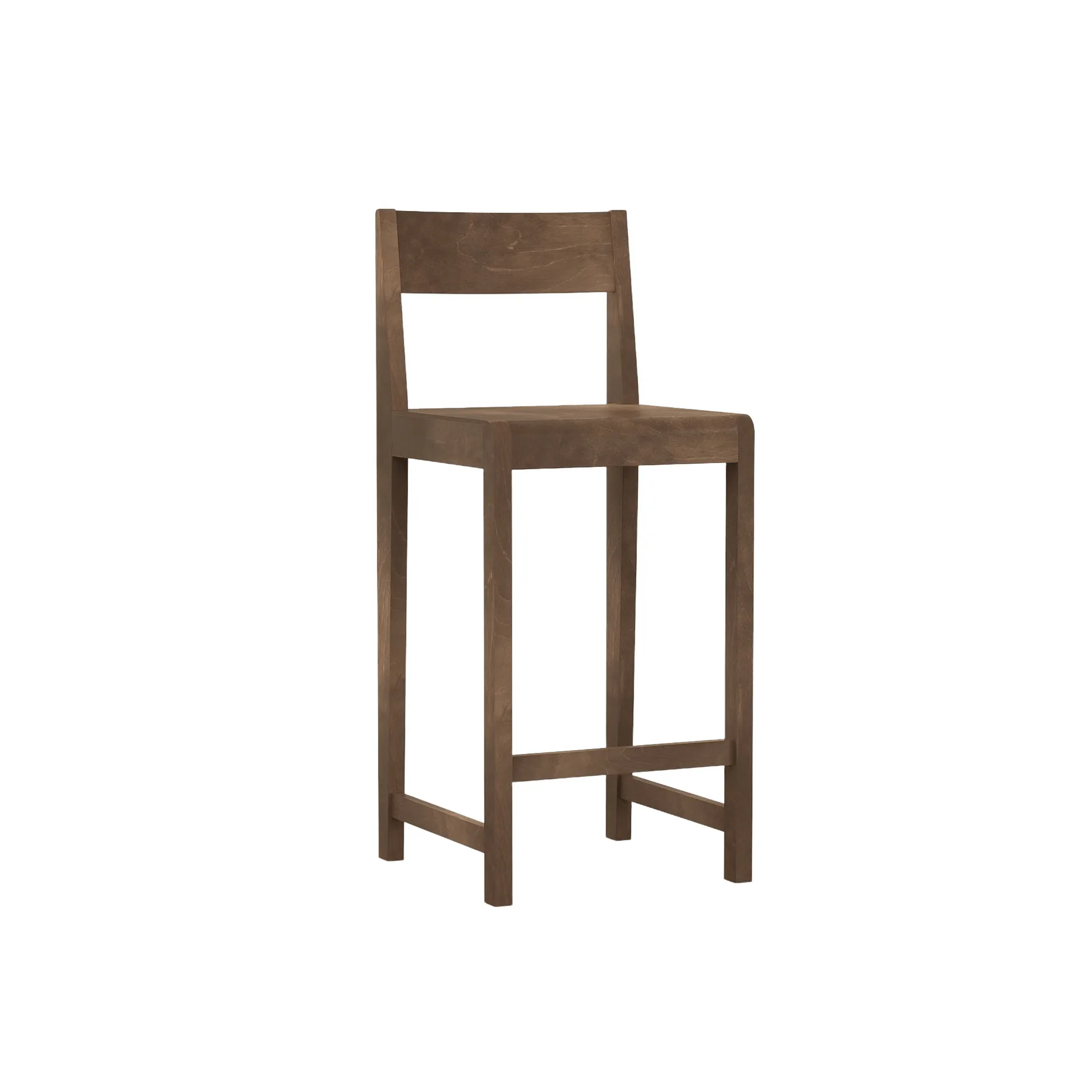 Bar Chair 01 bar stool, Dark brown birch, 65 cm FRAMA