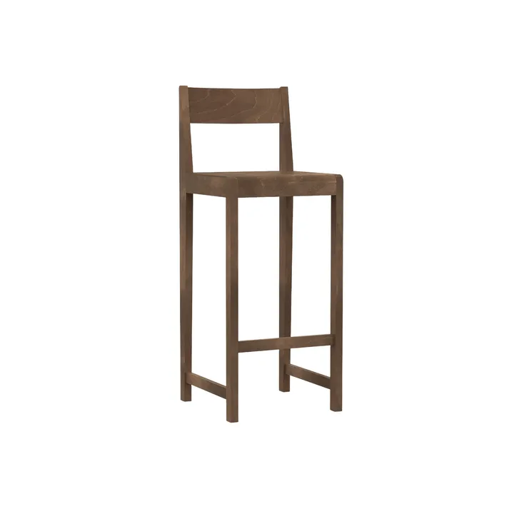 Bar Chair 01 bar stool - Dark brown birch, 76 cm - FRAMA