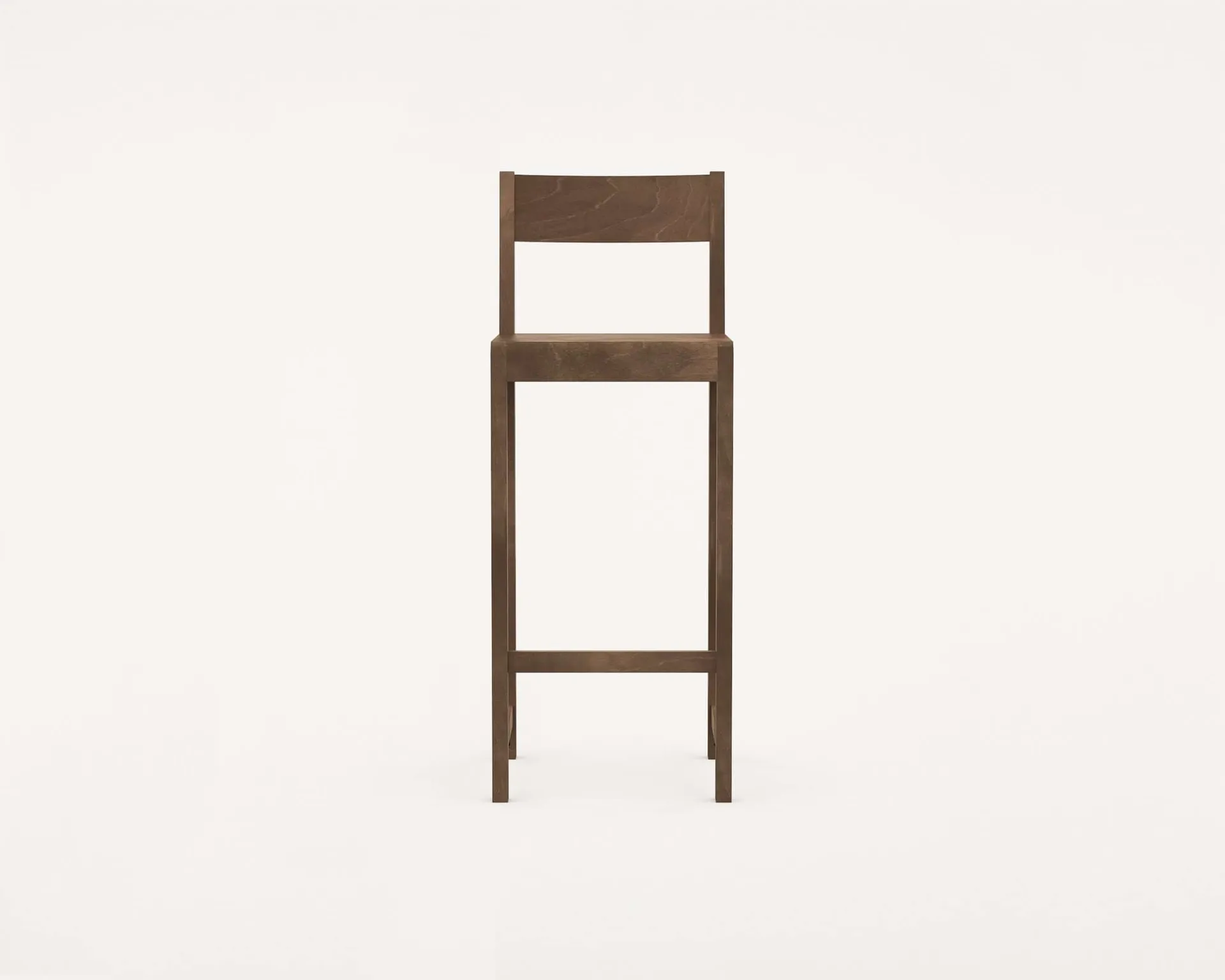 Bar Chair 01 bar stool, Dark brown birch, 76 cm FRAMA