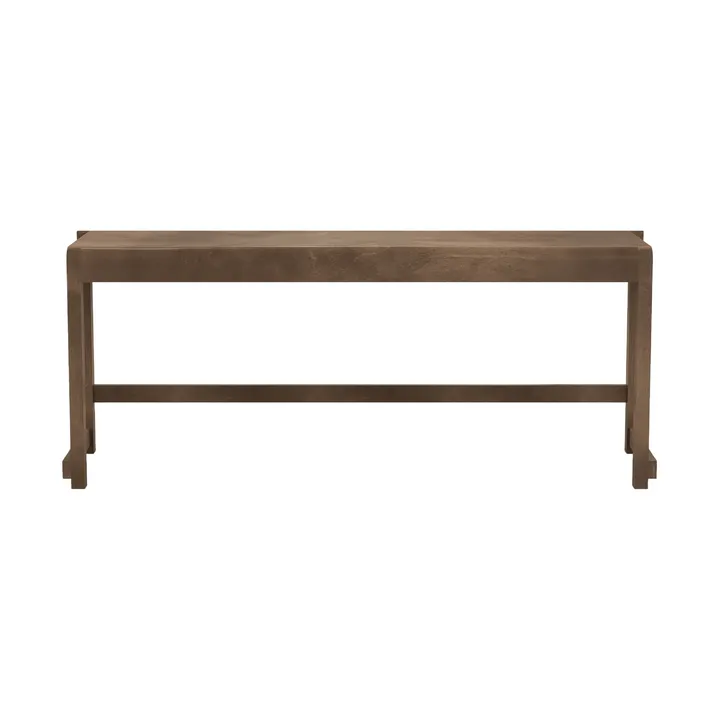 Bench 01 bench - Dark brown birch, 114,6x37x46 cm - FRAMA
