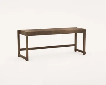 Bench 01 bench - Dark brown birch, 114,6x37x46 cm - FRAMA