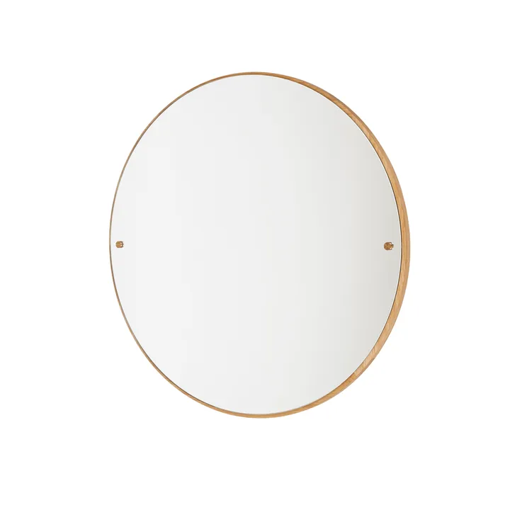 CM Circle mirror - Oak, large, Ø70 cm - FRAMA