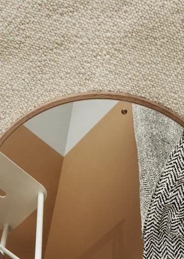 CM Circle mirror - Oak, medium, Ø60 cm - FRAMA