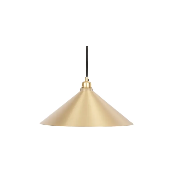 Cone Shade pendant light - Brass, medium, Ø36 cm - FRAMA