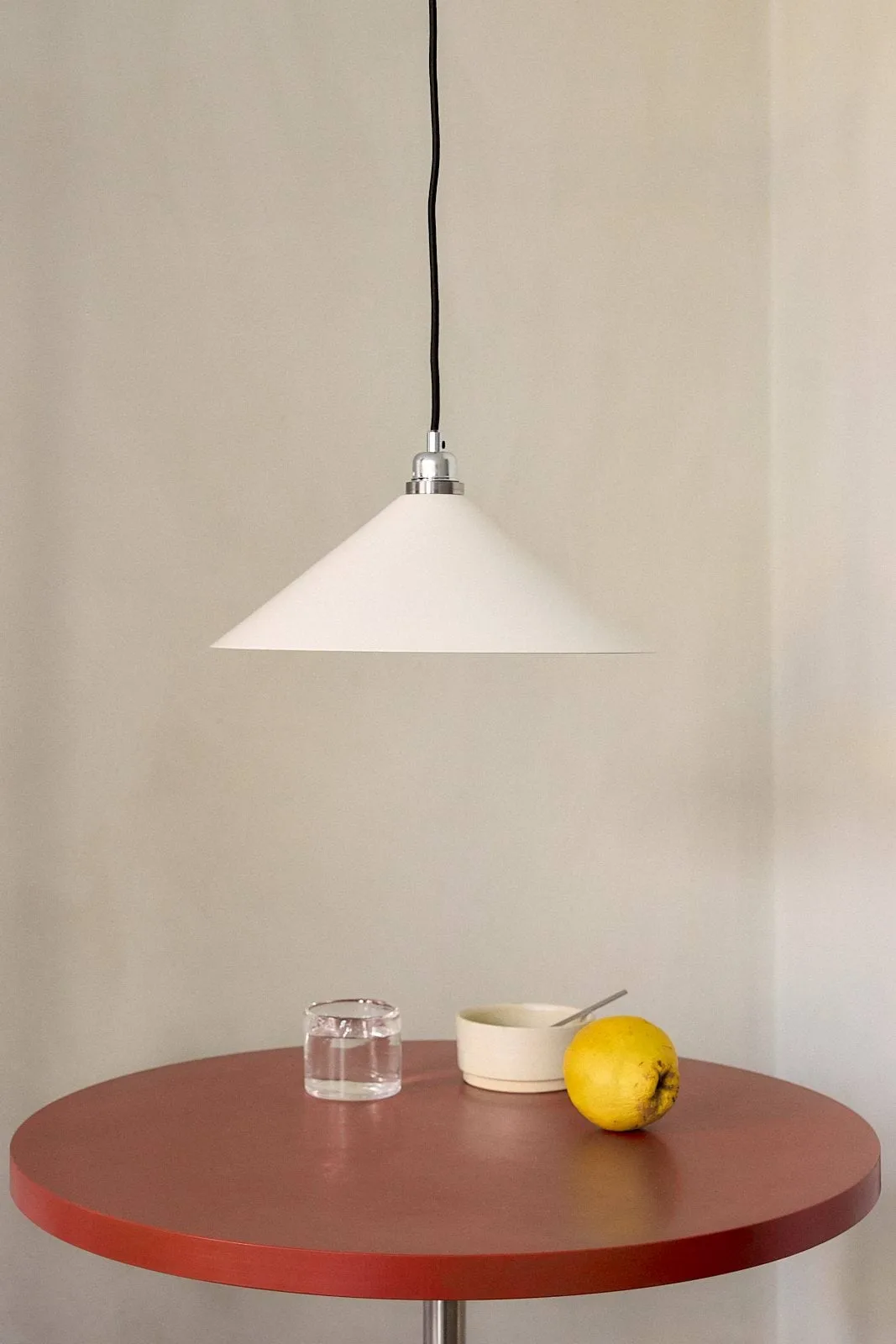 Cone Shade pendant light, White, small, Ø25 cm FRAMA