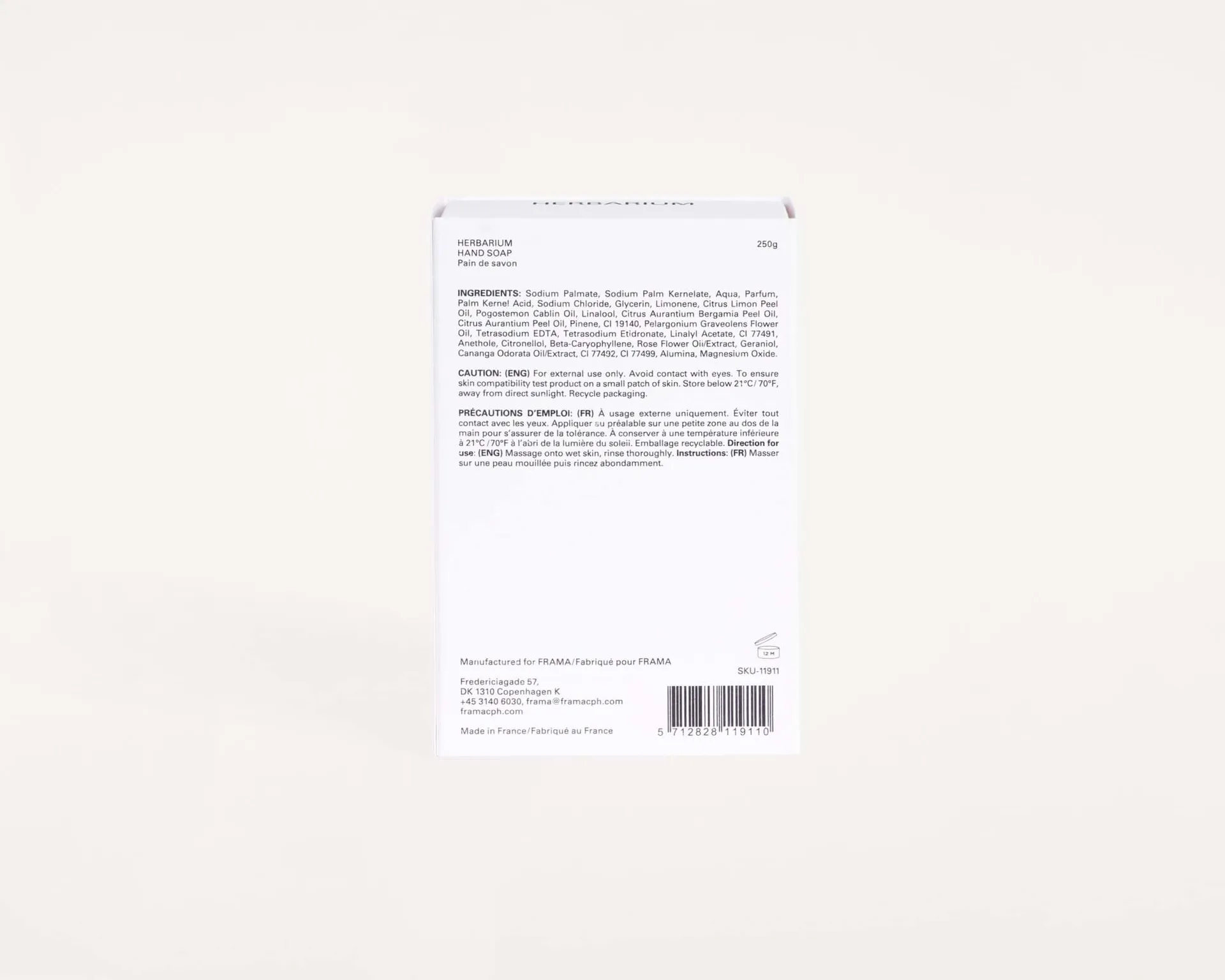FRAMA bar soap 250 g, Herbarium FRAMA