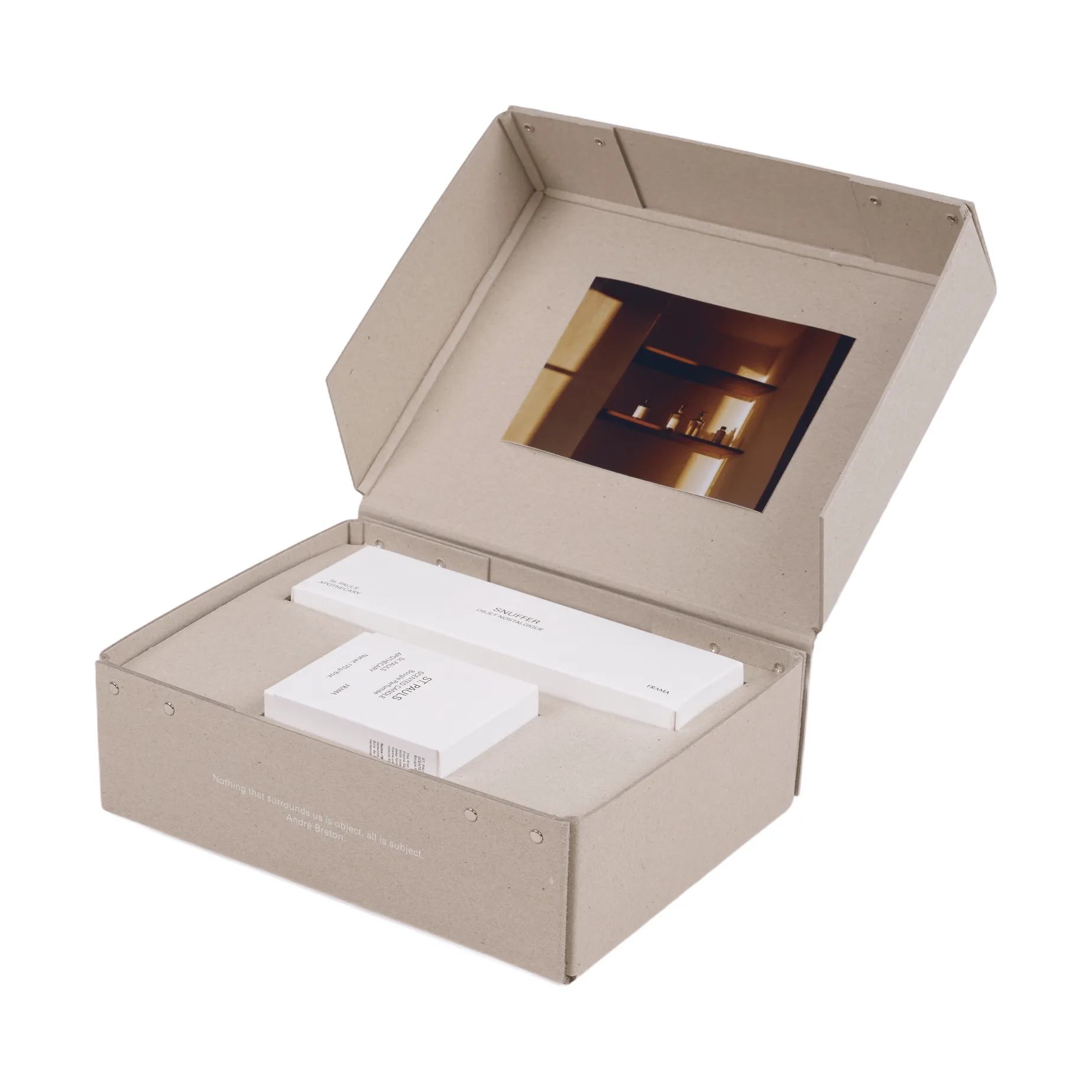FRAMA gift set scented candle + candle snuffer, St. Pauls FRAMA