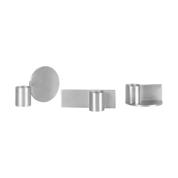 Fundament candle holder - Form 2, stainless steel, 3x9x3 cm - FRAMA