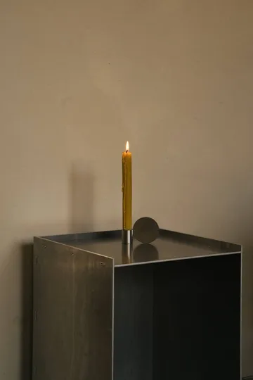 Fundament candle holder - Mould 3, stainless steel, 2,5x8,5x6 cm - FRAMA