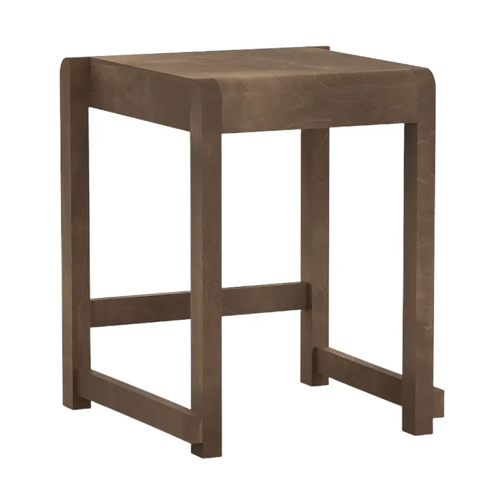 Low Stool 01 stool - Dark brown birch - FRAMA